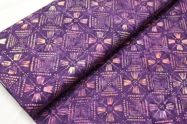 PURPLE - Heliotrope - Batikstoff aus Indonesien